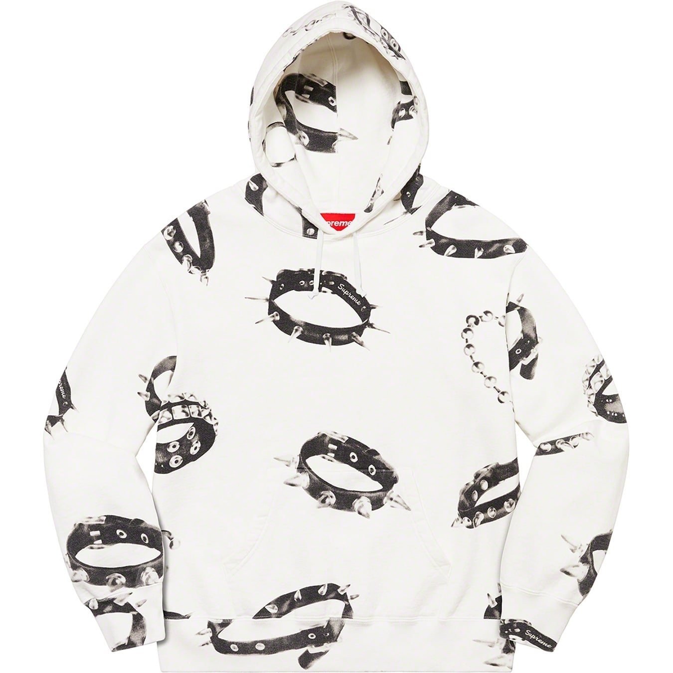 Studded Collars Hooded Sweatshirt view 4